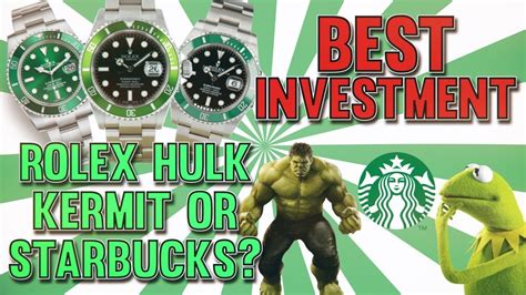 rolex kermit vs hulk value|Rolex kermit vs Hulk starbucks.